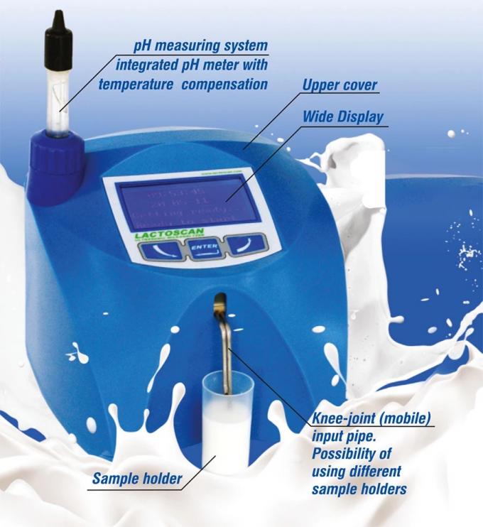 SP60 Ultrasonic Lactoscan Milk Analyzer Dairy Ingredients Analysis PH Fat Testing Point 0