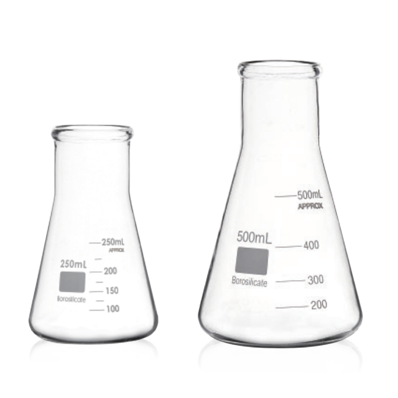 Erlenmeyer Wide Neck Flask, Glass Material