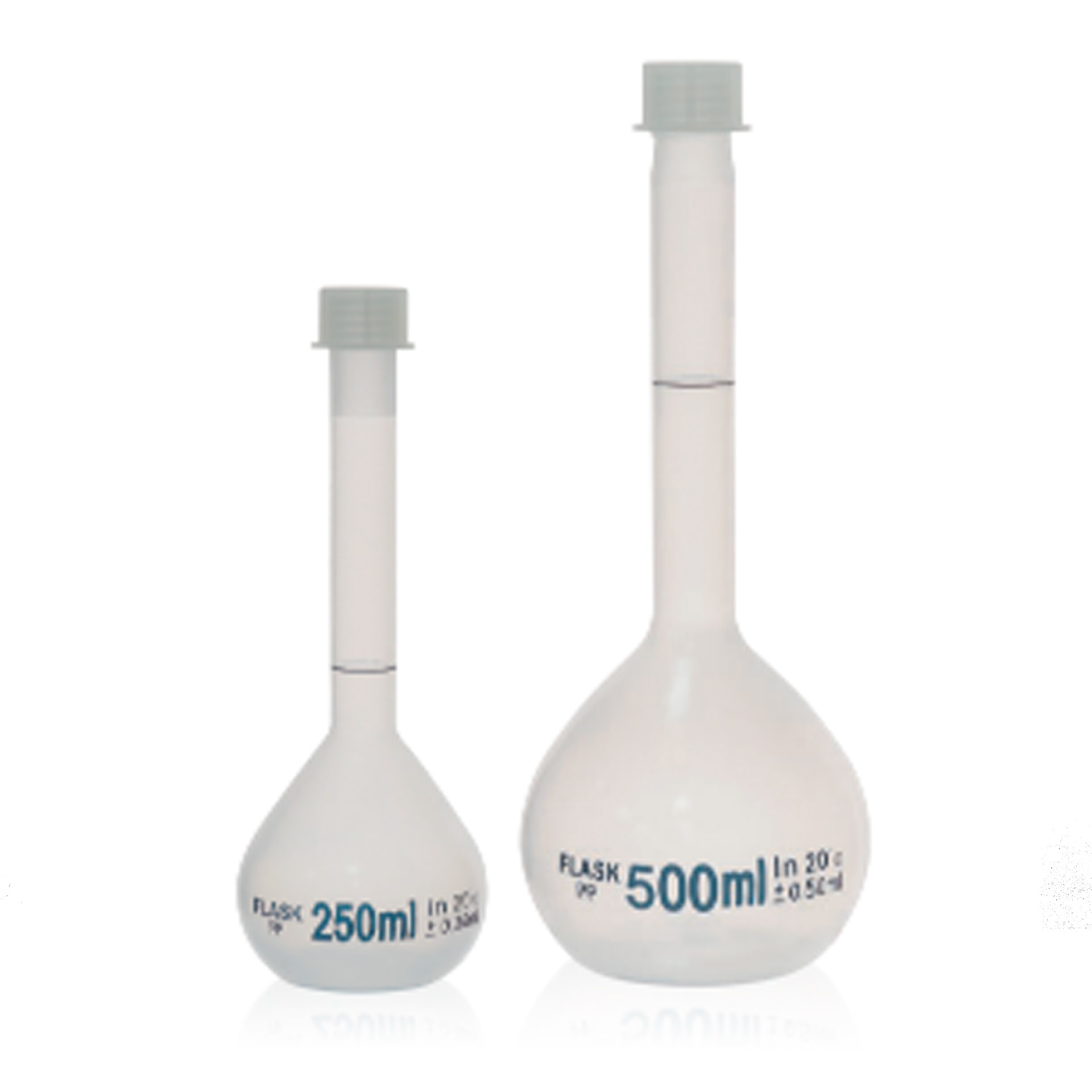 Volumetric Flask with Screw Closure,  PP Material